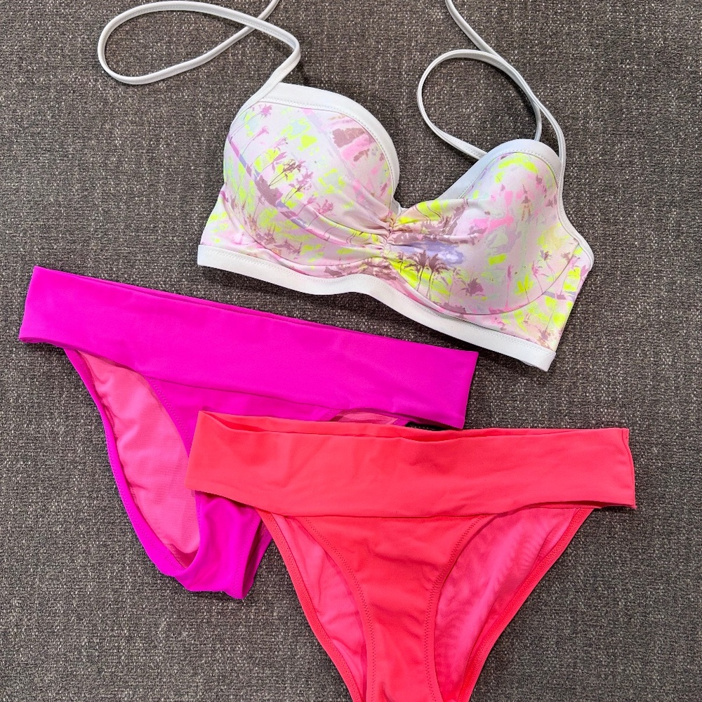 🌼Victoria Secret Padded Halter Bikini Set